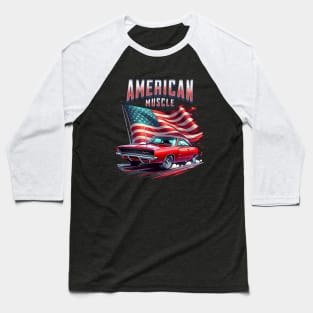 American Muscle Cars 1968 Dodge Charger Baseball T-Shirt